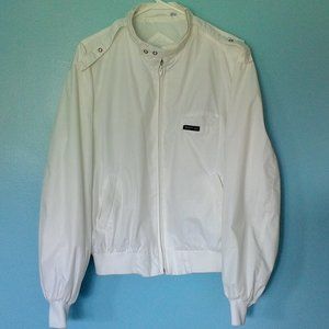 Members Only Size 44 white wind breaker jacket